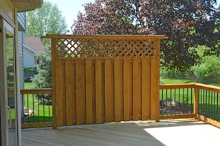 Structures to provide shade and privacy.